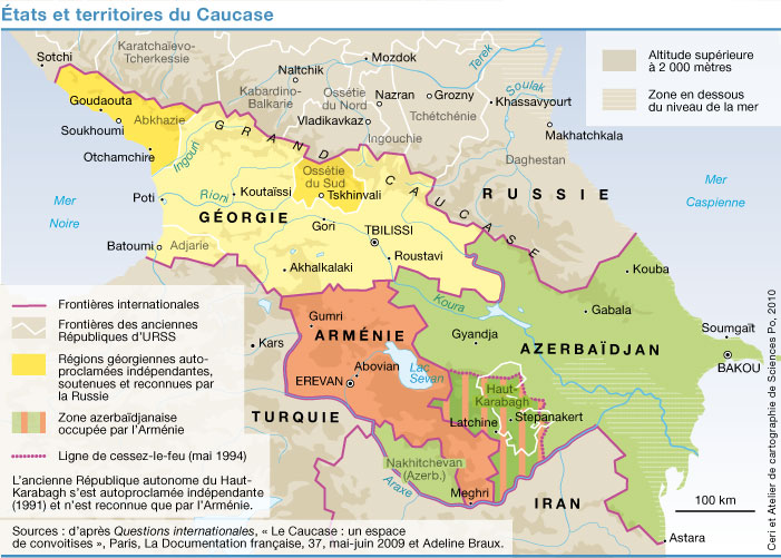 Résultat de recherche d'images pour "carte caucase"